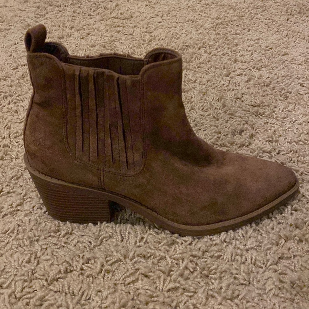 Brown Suede Bootie